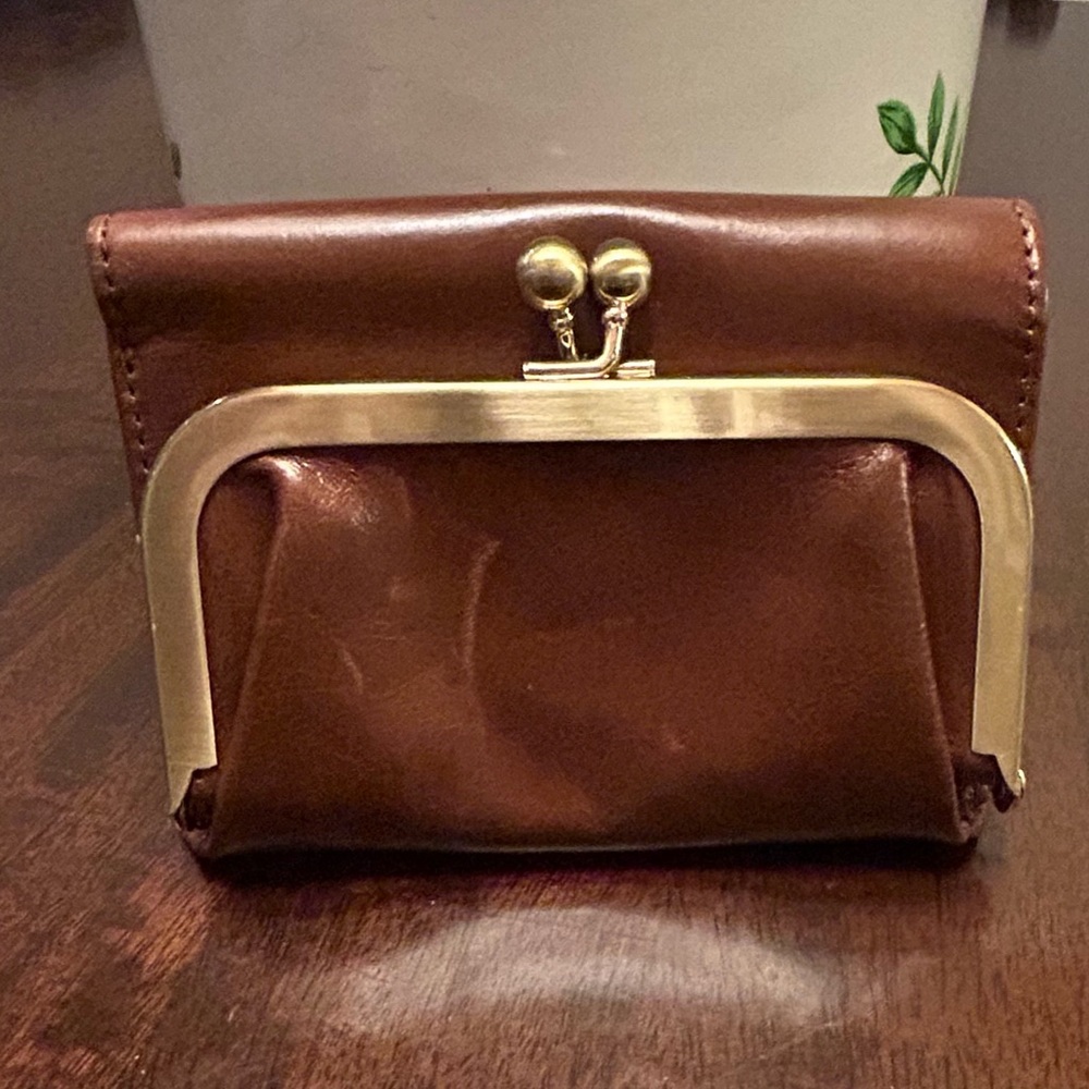 Beautiful HOBO Brown Leather Wallet